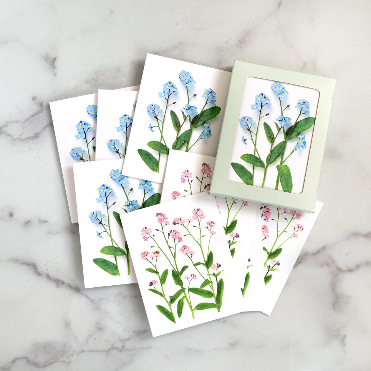 Card set - Forget-me-nots