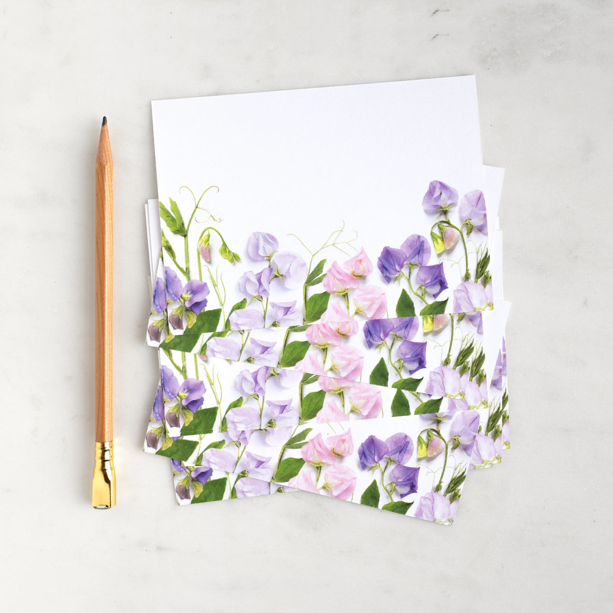 Flat card set - Sweet Peas