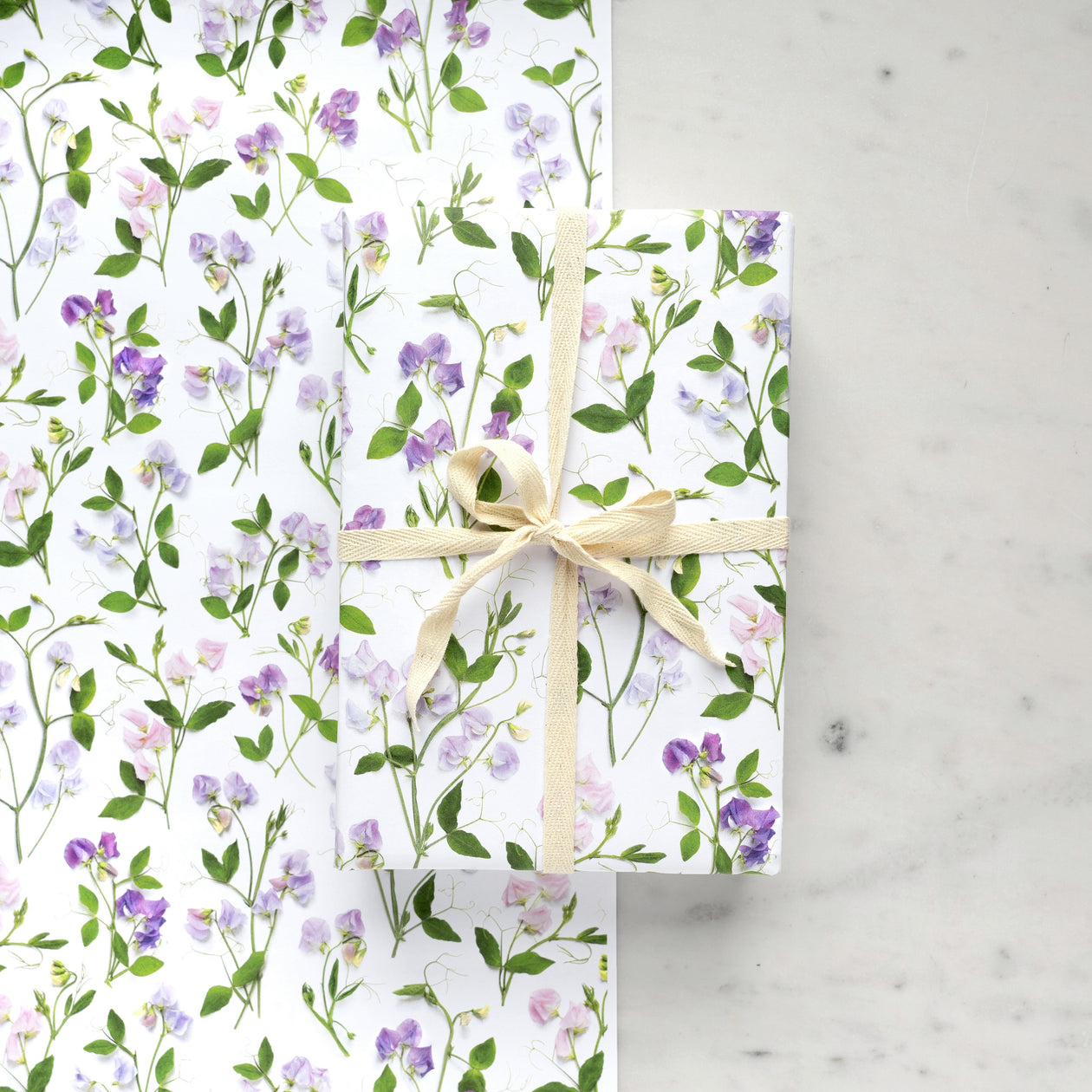 Gift wrap ~ Sweet Peas