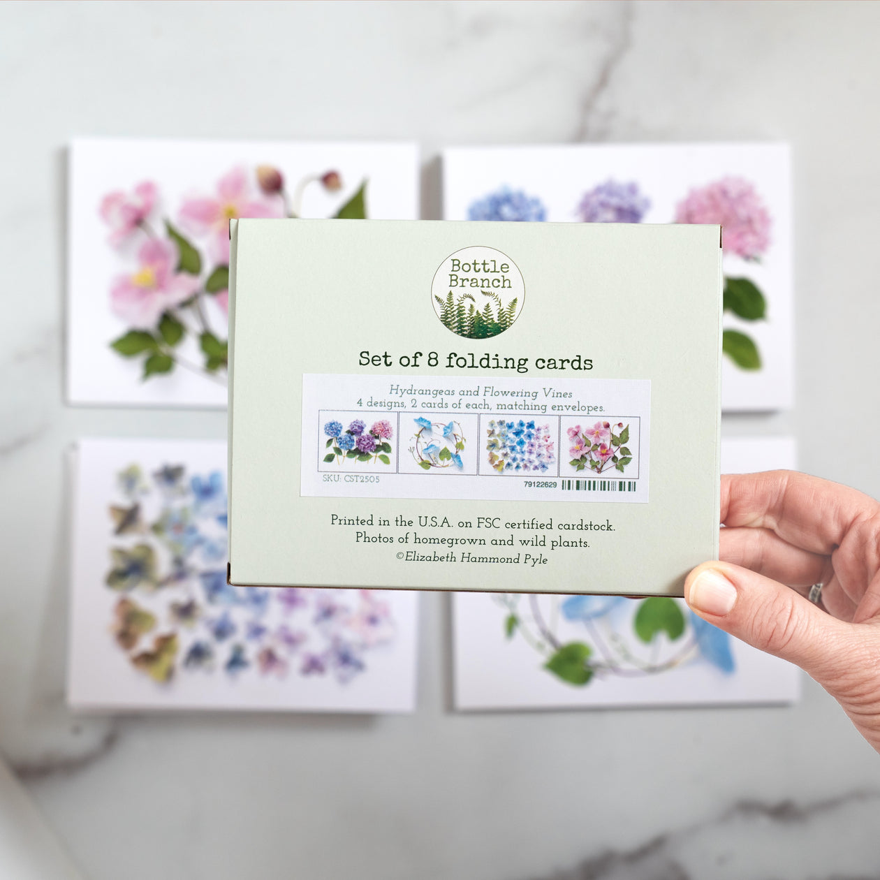 Card set - Hydrangea and Flowering vines