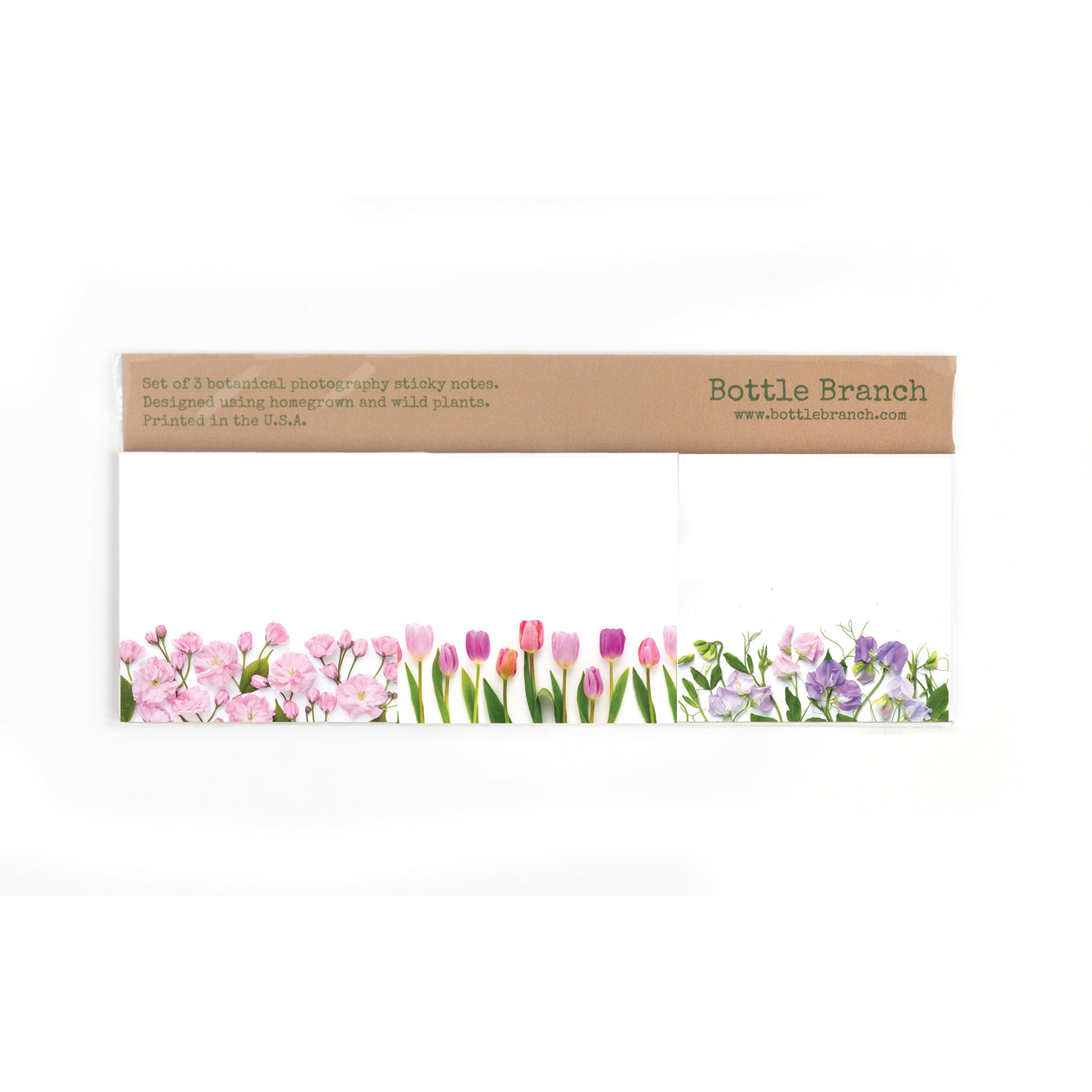 Sticky notes set - Pastel flowers