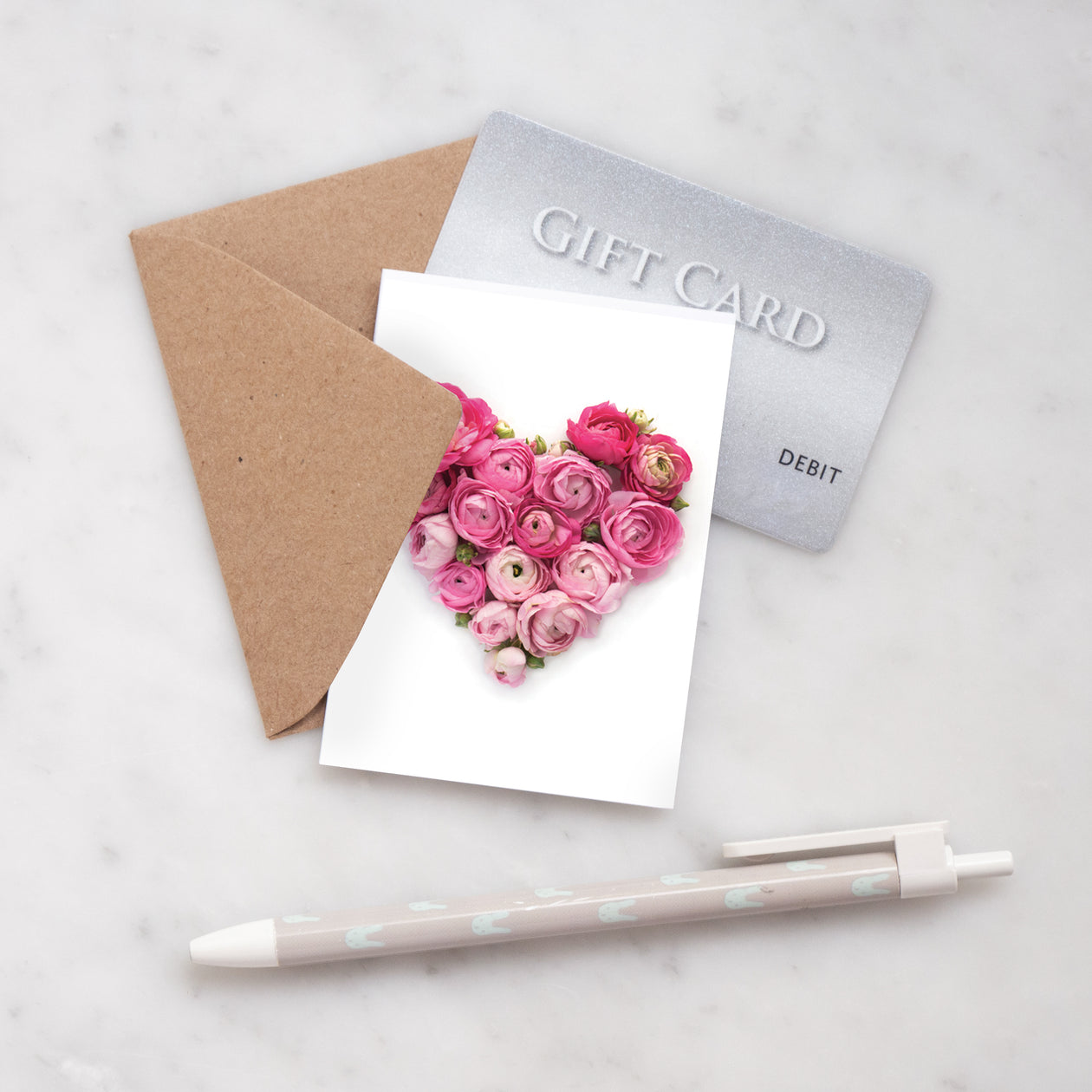 Mini card - Ranunculus Heart