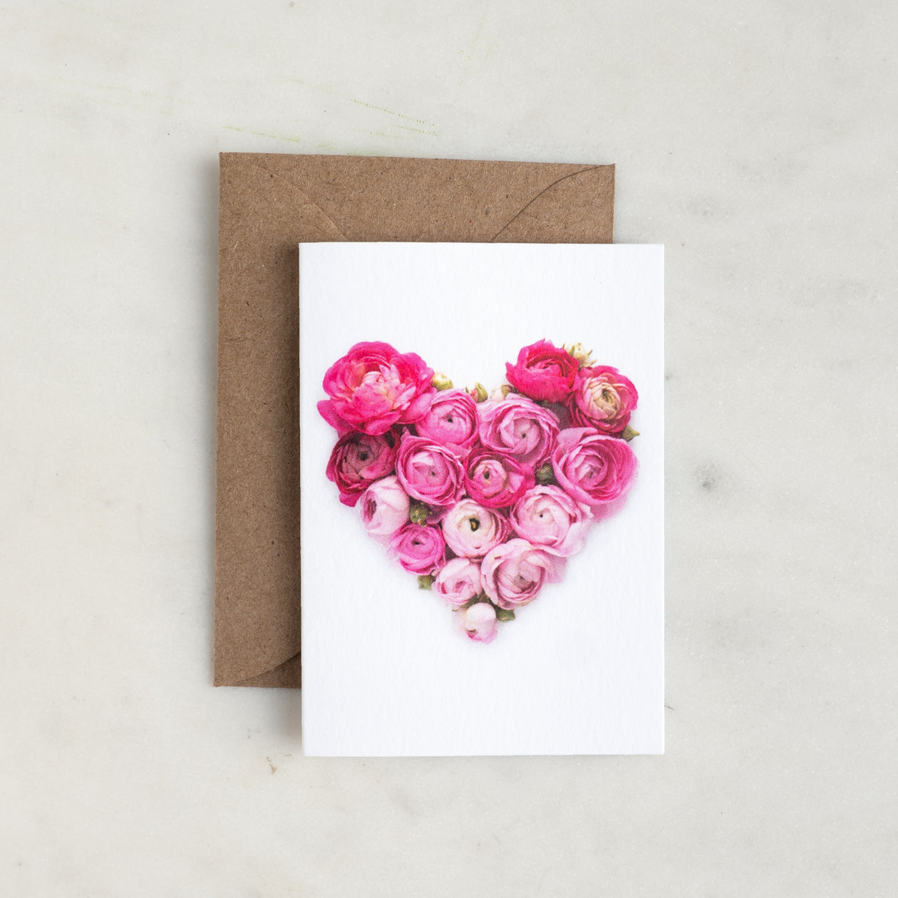 Mini card - Ranunculus Heart