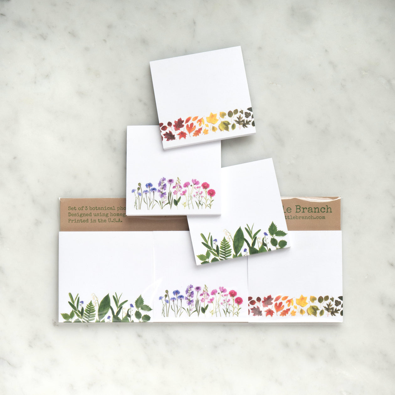 Sticky notes - 3 pack - Spring Summer Fall