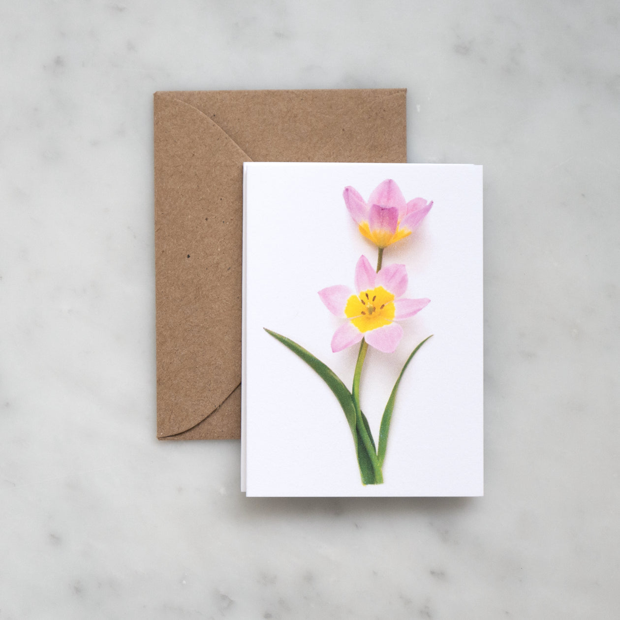 Mini card - Pink Tulips